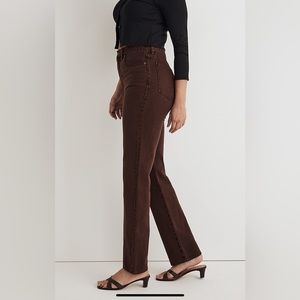 Madewell 90’s Straight-Leg Denim Coffee Brown Size 29